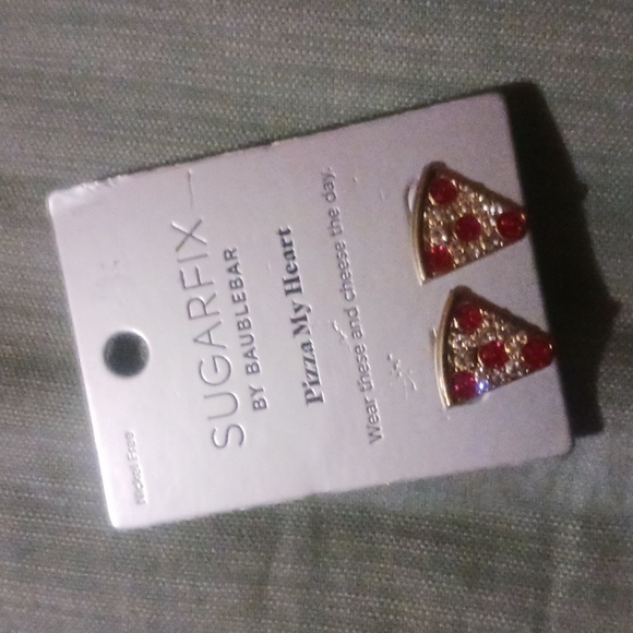 Piźza Ear Rings Pierce - Picture 3 of 7